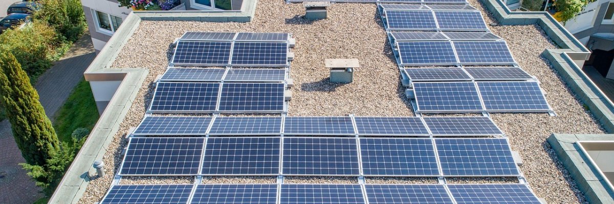 Solaranlage auf einem Dach