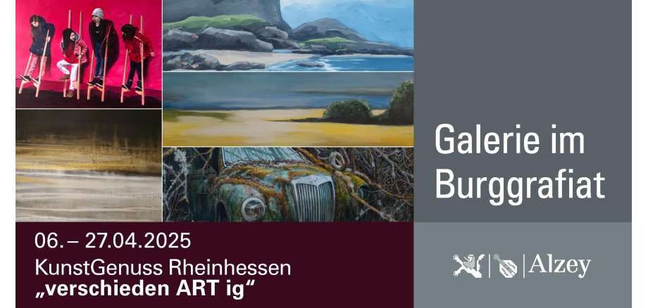 Galerie im Burggrafiat: KunstGenuss Rheinhessen "verschieden ART ig"