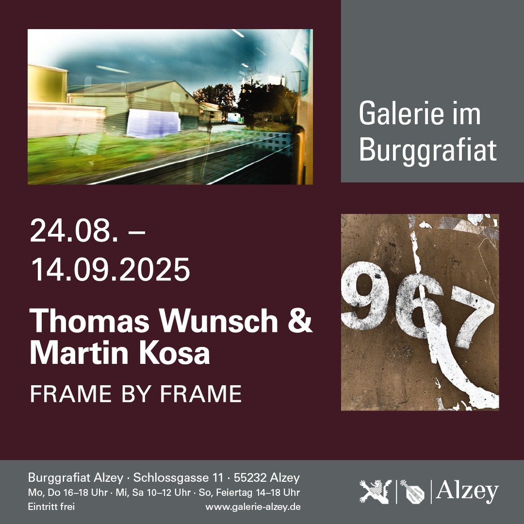 Plakat Ausstellung im Burggrafiat von Wunsch und Kosa