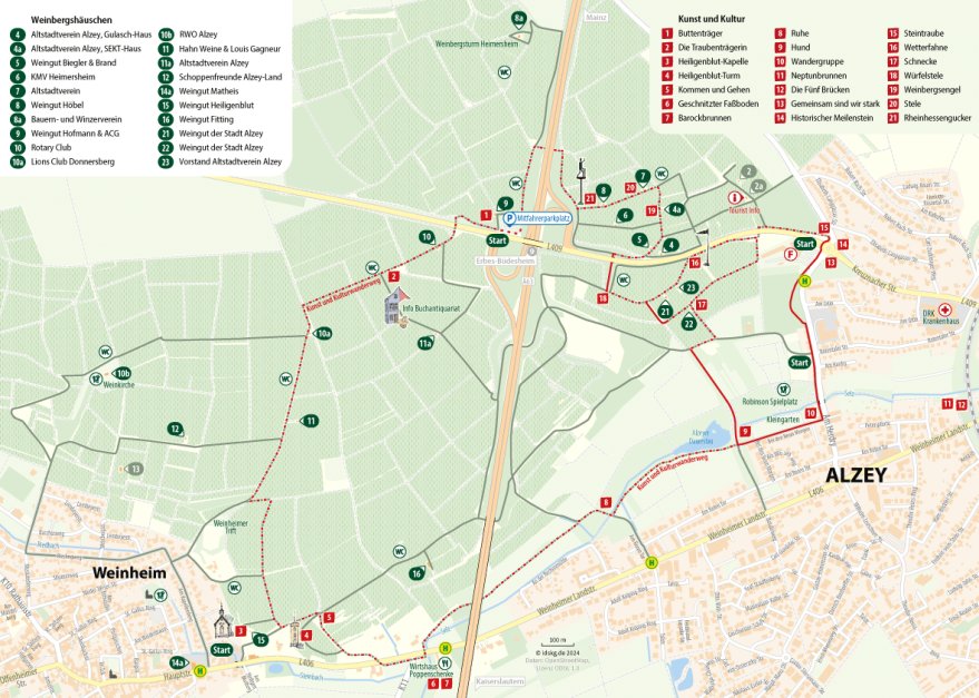 Wanderplan vom Weinfest