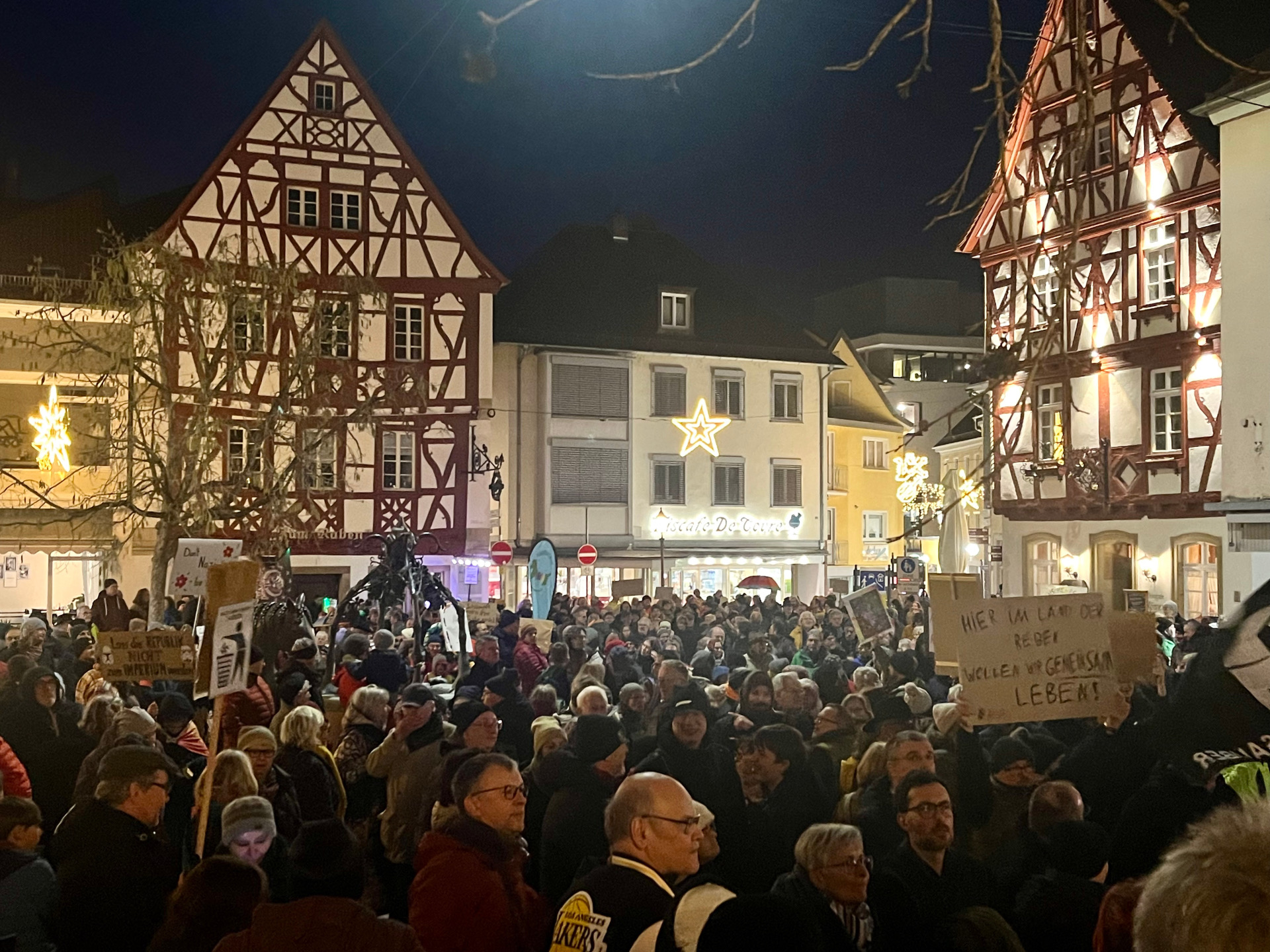 Menschenmenge, Alzey. Demokratietag