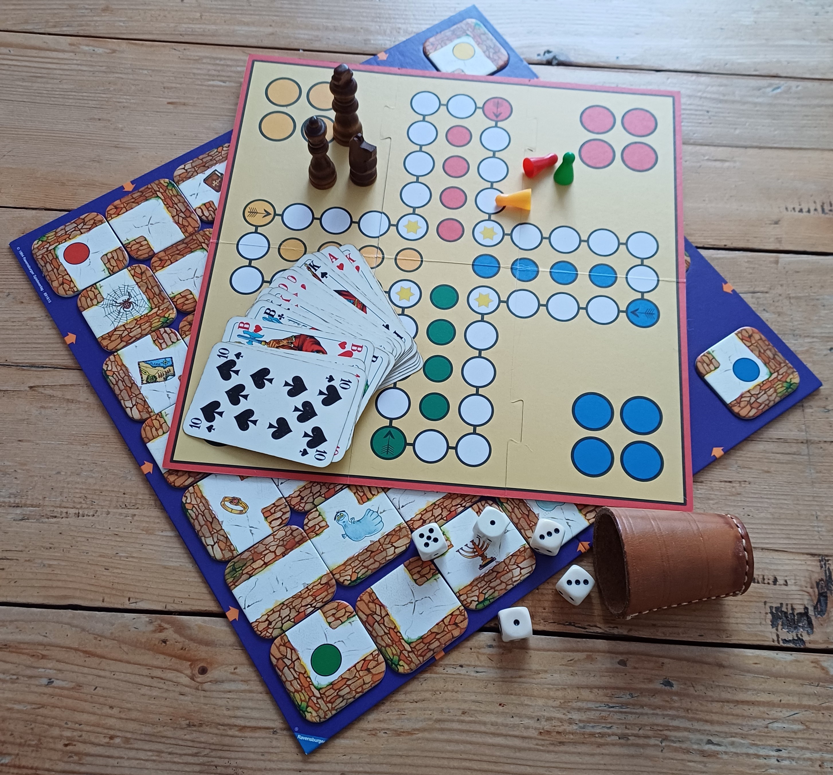 mehrere Spiele am Spieleabend