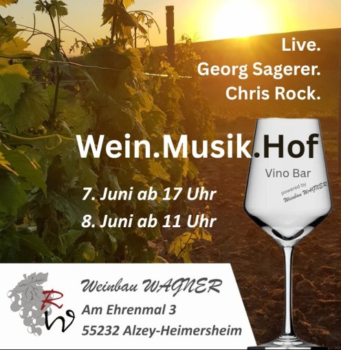 Hoffest 2025 Flyer von Wein.Musik.Hof