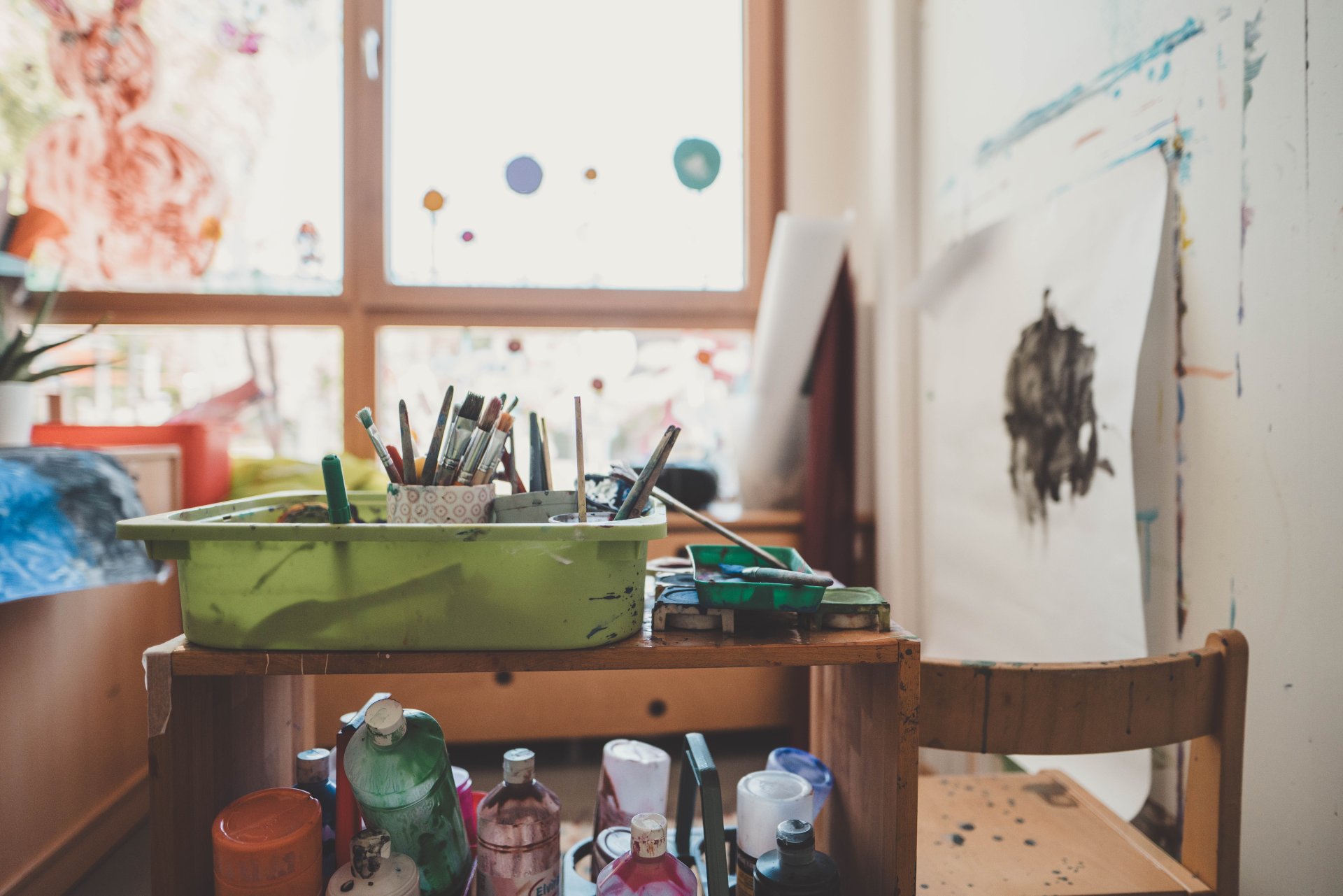 Kita am Sonnenberg Kunstecke mit etwas Chaos