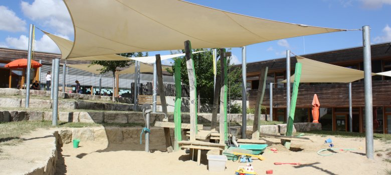 Außenbereich der Kita Hanni Kipp Haus des Kindes