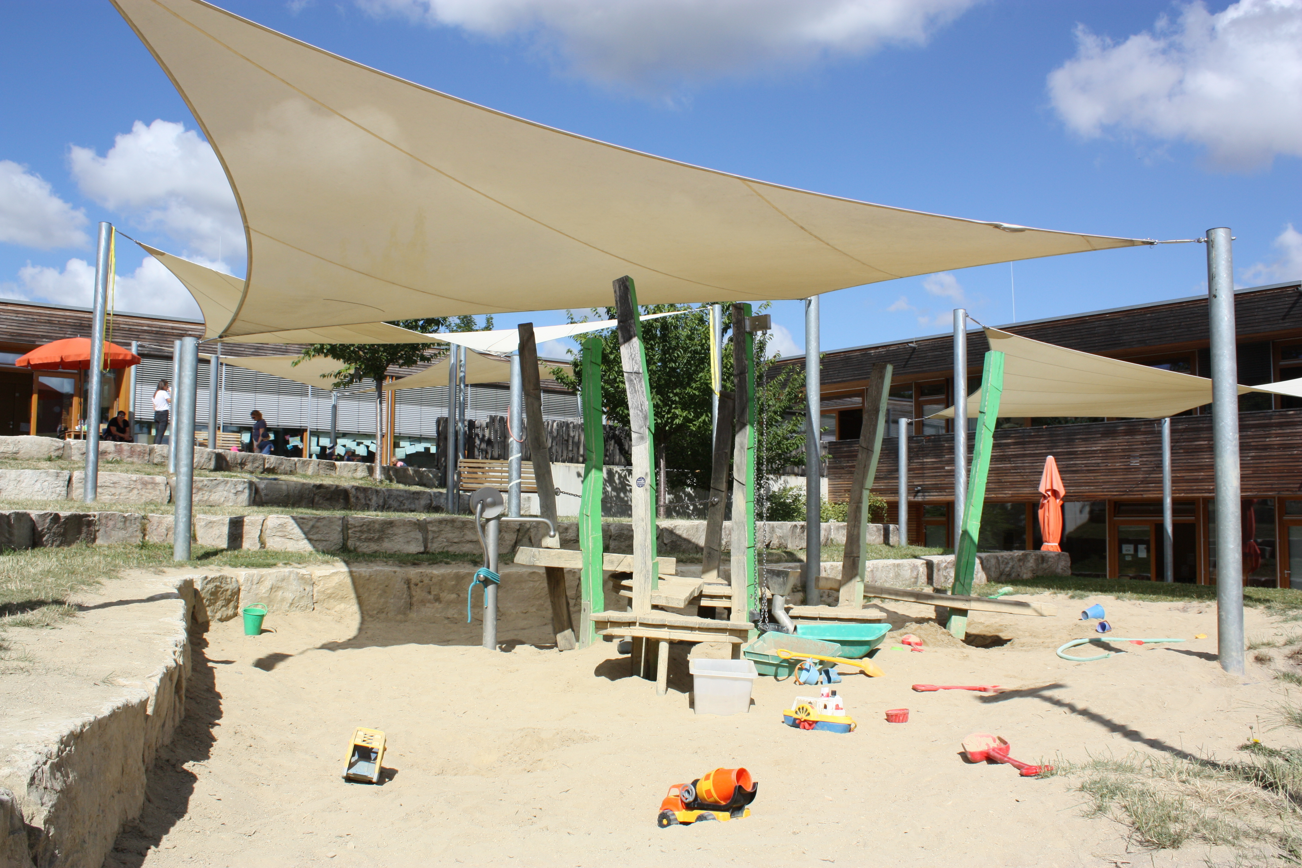 Außenbereich der Kita Hanni Kipp Haus des Kindes