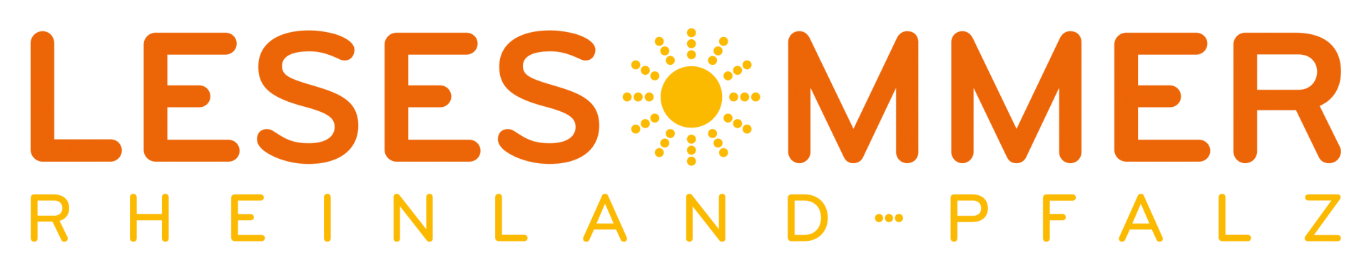 Flyer für den Vorlesesommer in den Farben orange und gelb