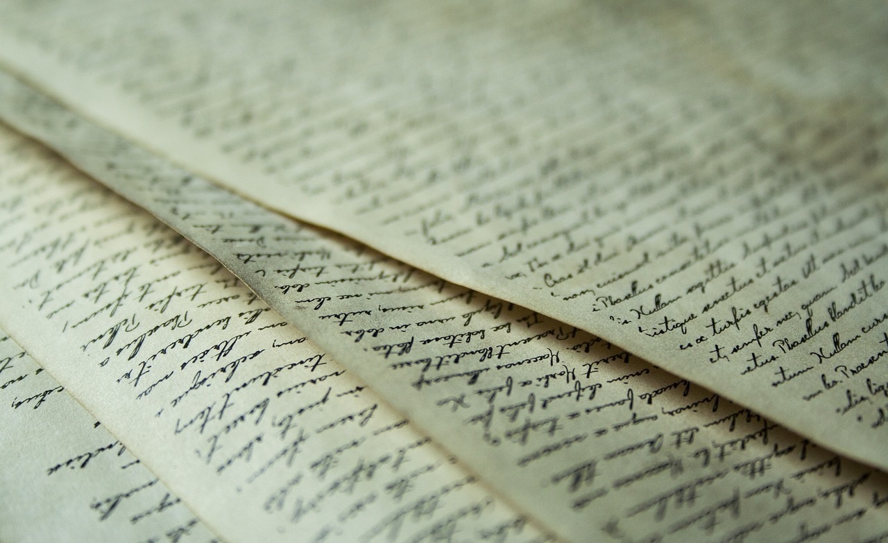 Beschriebenes Papier