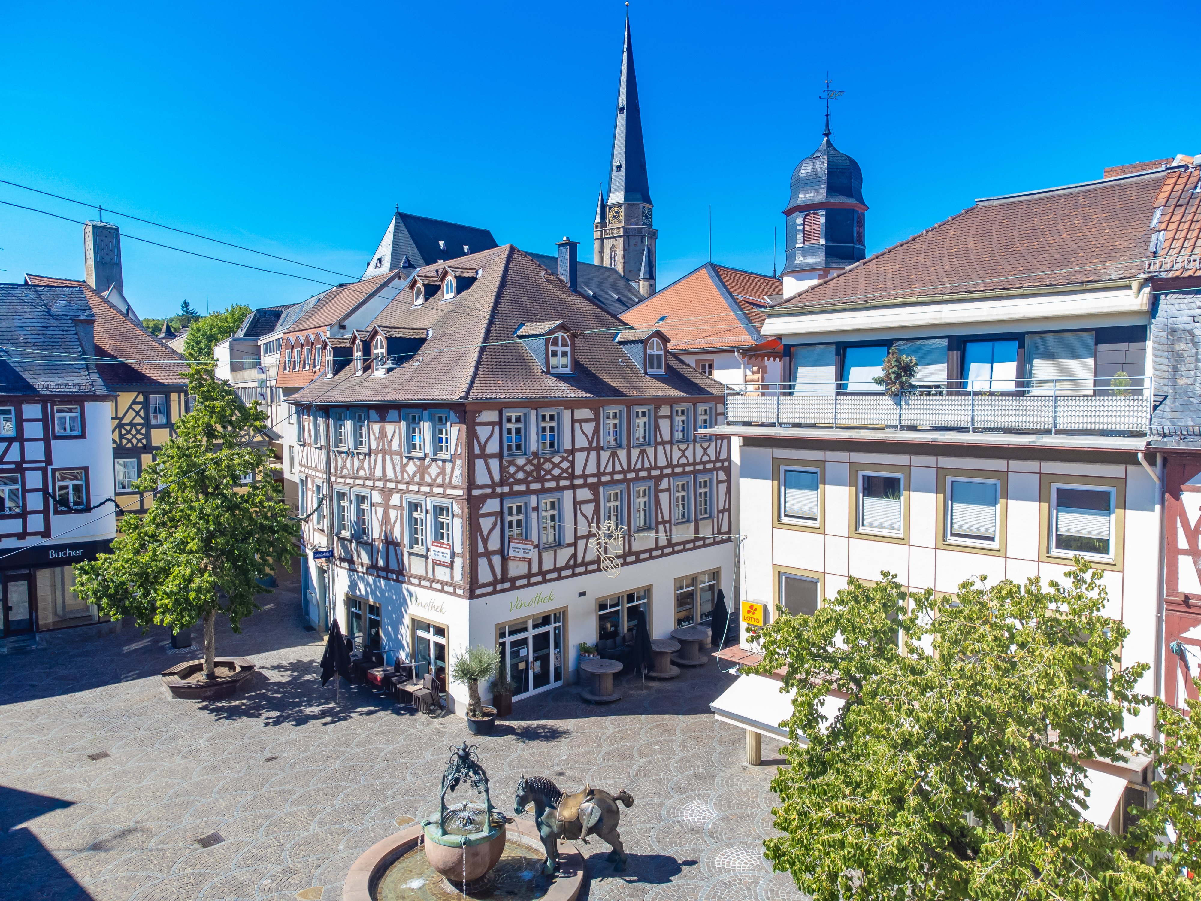 Der Alzeyer Rossmarkt von Oben