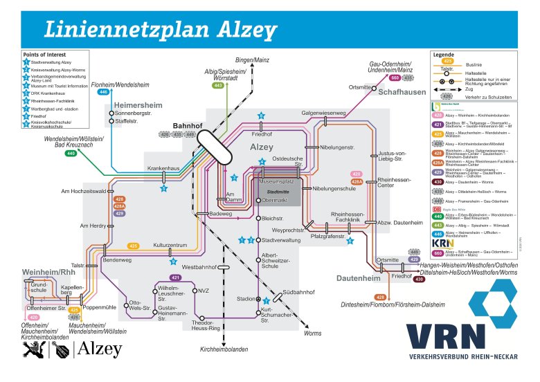 Liniennetzplan VRN