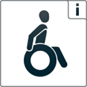 ein Rollstuhlfahrer