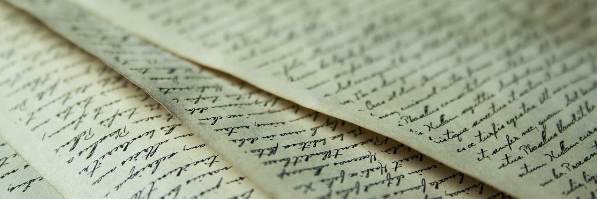 Beschriebenes Papier