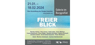 Plakat für die Ausstellung in der Galerie im Burggrafiat