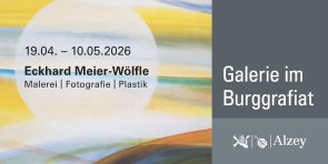 Flyer für eine Ausstellung in der Galerie von Eckhard Meier-Wölfle