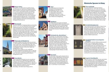 Plan für einen Stadtspaziergang durch Alzey.