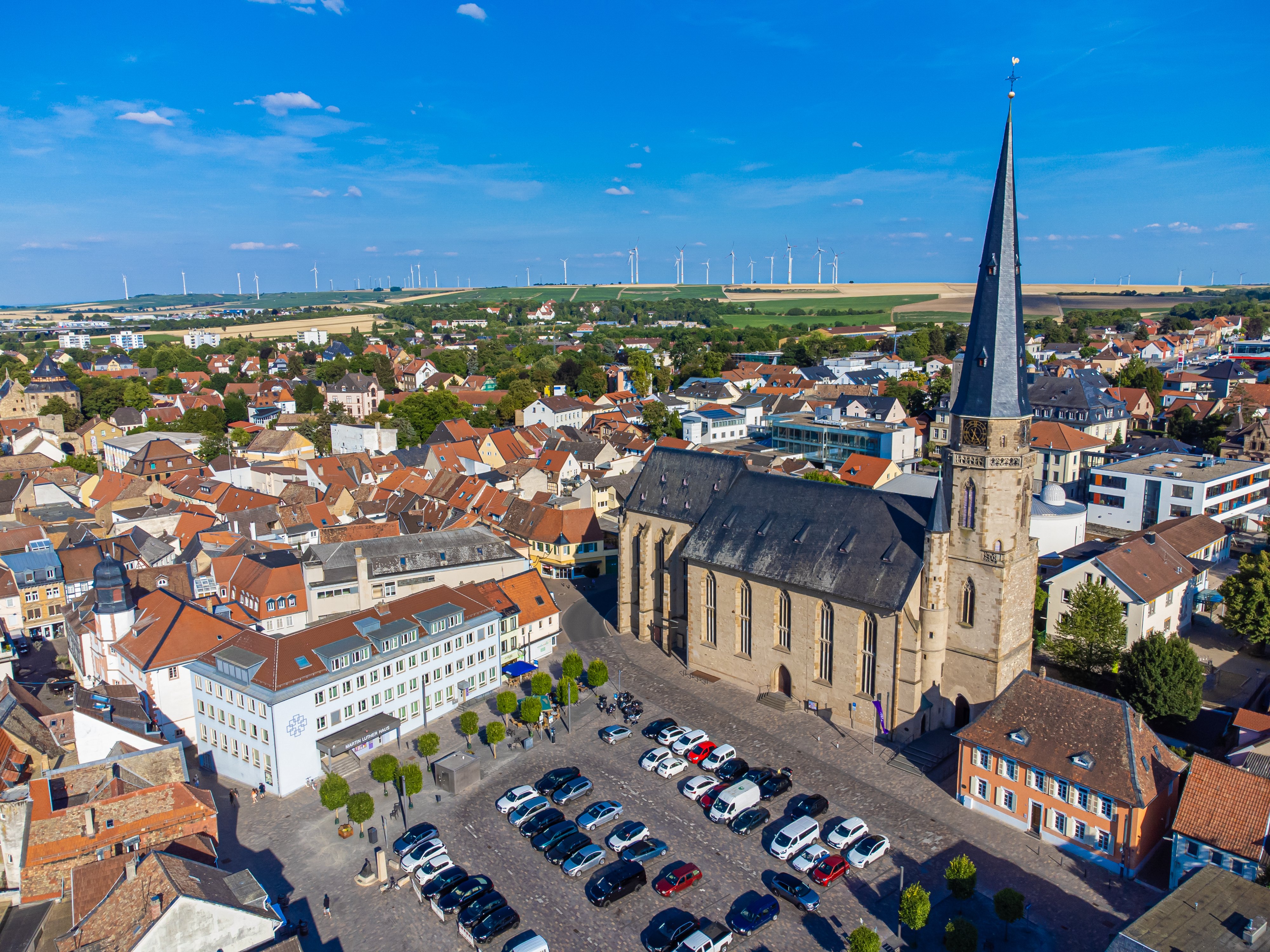 Nikolaikirche von oben Die Nikolaikirche von Oben