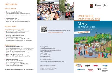 Flyer Ehrenamtstag Alzey vom Programm