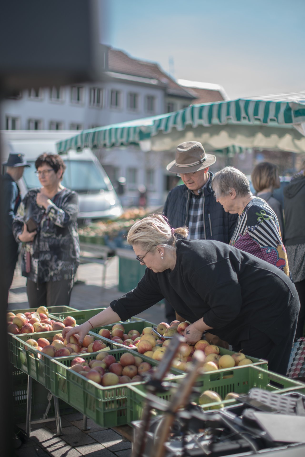 Markfrühstück auf dem Alzeyer Wochenmarkt