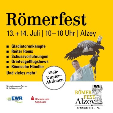 Plakat Ankündigung Römerfest Juli 2024