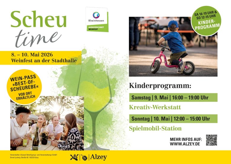 Flyer für das Kinderprogramm der Scheutime