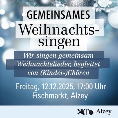 Plakat für das Weihnachtssingen 2025