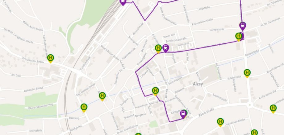 RNN Haltestellenplan RNN Haltestellenplan