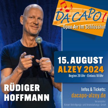 Rüdiger Hoffmann DaCapo Plakat