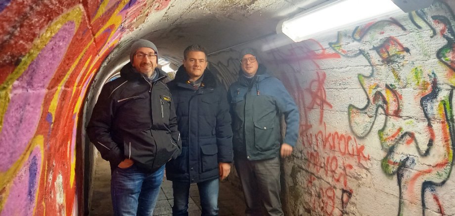 Bild im der Bahnunterführung