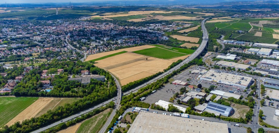 Alzey aus der Vogelperspektive