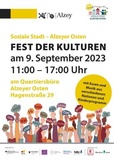 Flyer zum fest der kulturen