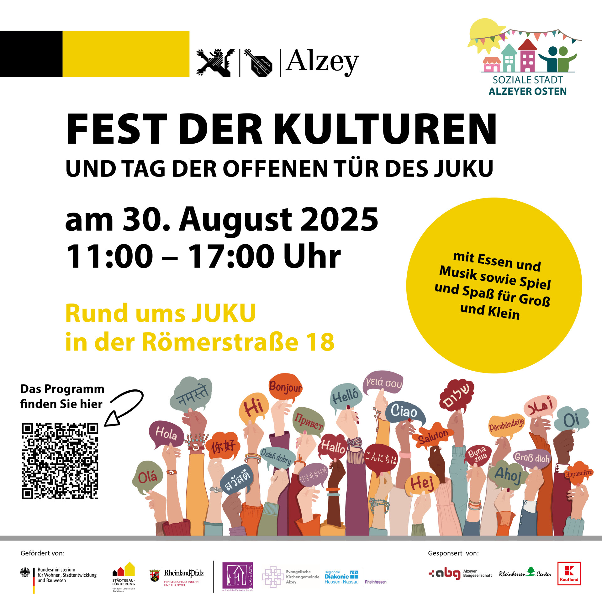 Tag der offenen Tür im Juku, Flyer