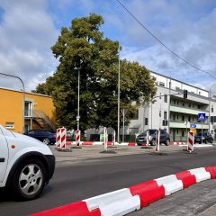 neuer Kreisel in der Nibelungenstrasse