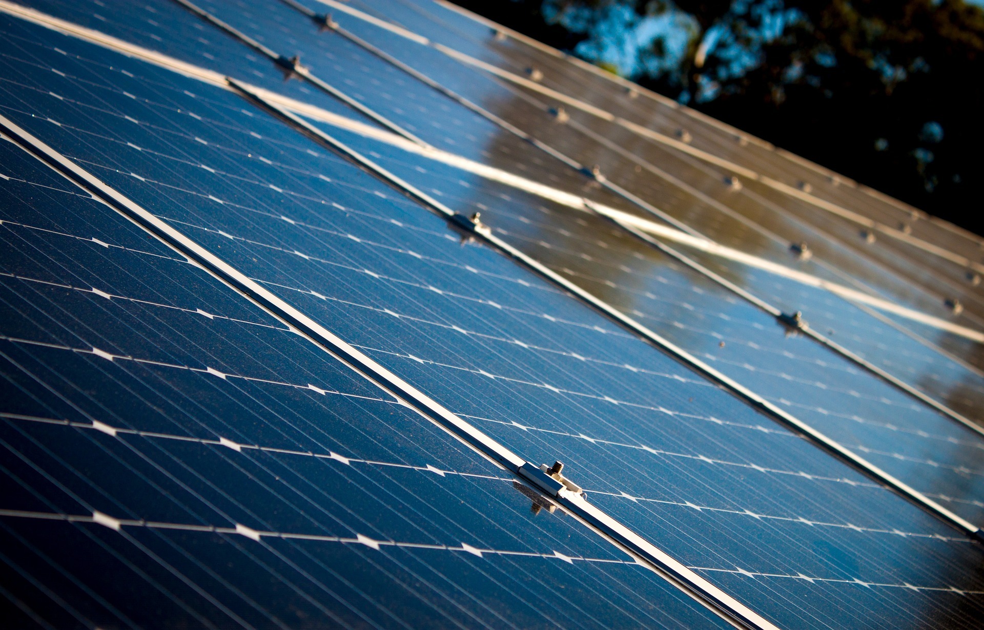 mehrere Solarplatten