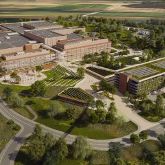 Luftbild in 3D Version von Lilly