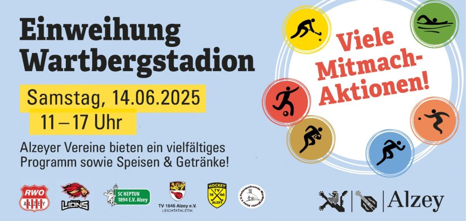 Plakat zur Einweihung des Wartbergstadions