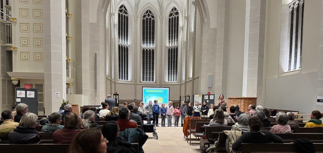 Kinderchor der Evangelischen Kirchengemeinde in der Nikolaikirche.