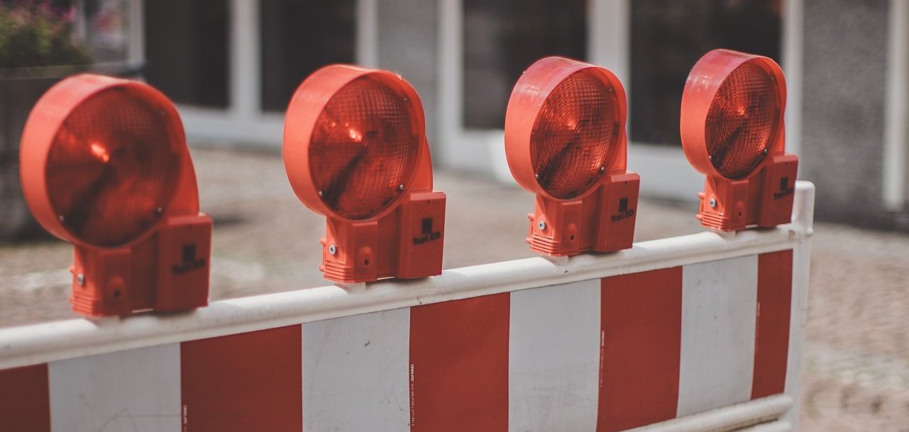 Verkehrsabsperrung
