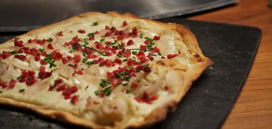 ein Flammkuchen