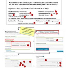 Beispiel für die Übernahme der Daten aus der Ausfüllhilfe in die elektronischen ELSTER-Formulare