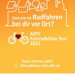 ADFC Fahrradklima-Test 2022 Plakat