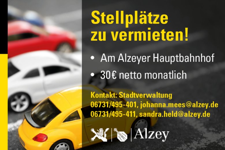 Anzeige "Stellplätze zu Vermieten!"