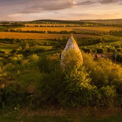 Trullo im Sonnenuntergang