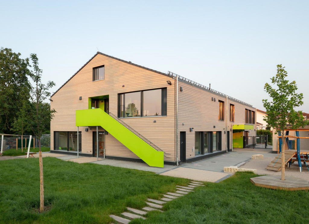Außenbereich der Kita am Rennweg