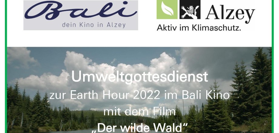 Plakat zur Earth Hour am 26.03.2022