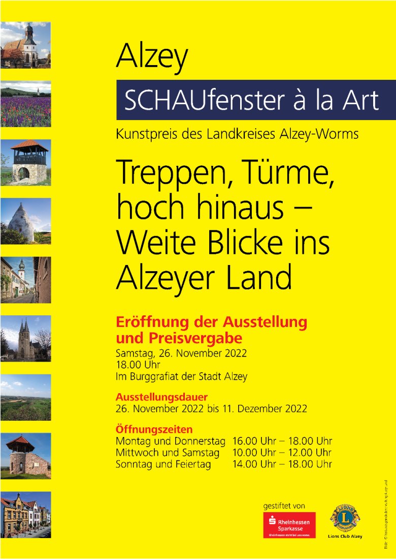 Plakat zu "SCHAUfenster à la Art"