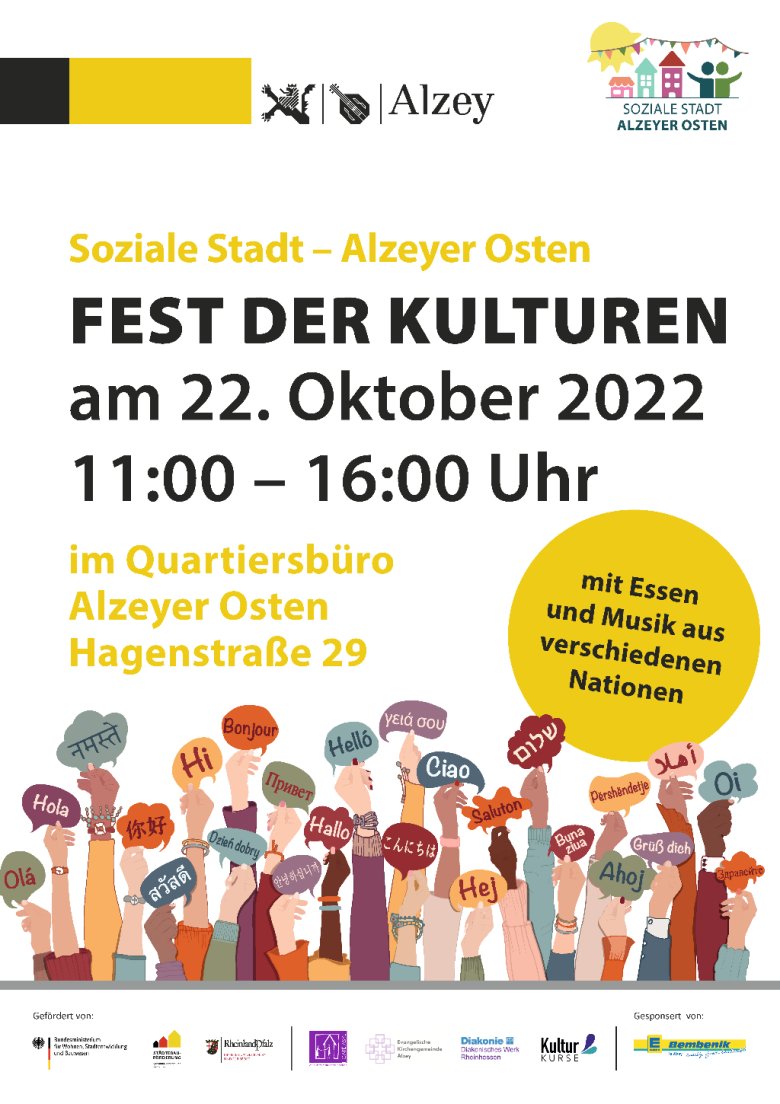 Plakt zum Fest der Kulturen