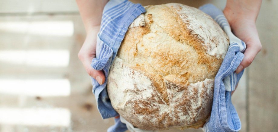 Frisch gebackenes Brot aus dem Ofen