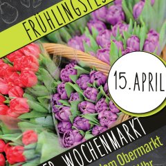 Flyer zum Wochenmarkt