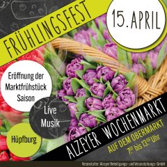 Flyer zum Wochenmarkt