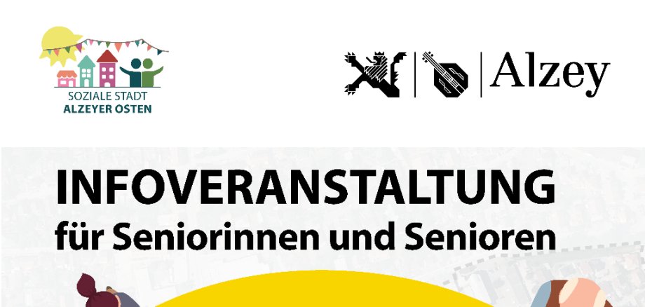 Plakat zur Infoveranstaltung für Seniorinnen und Senioren